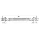 Borg & Beck Brake Hose  - BBH6327 fits Mit.Cordia,L300,Lancer,Tredia