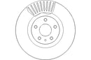 Disctech Brake Disc (Single) - Fits Ford - ABD3224 - Front Axle