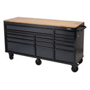 Bunker 72" 15 Drawer Trolley Grey - 08241