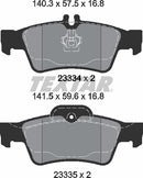 Mercedes-Benz, Brake Pad Set - Textar 2333403