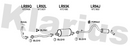Klarius LR89Q - Front Pipe  - Fits Land Rover 110 2.5TD