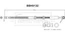 Borg & Beck Brake Hose  - BBH9132