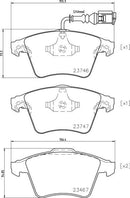 Mintex Brake Pad Set fits -Volkswagen MDB2642 (also fits other vehicles)