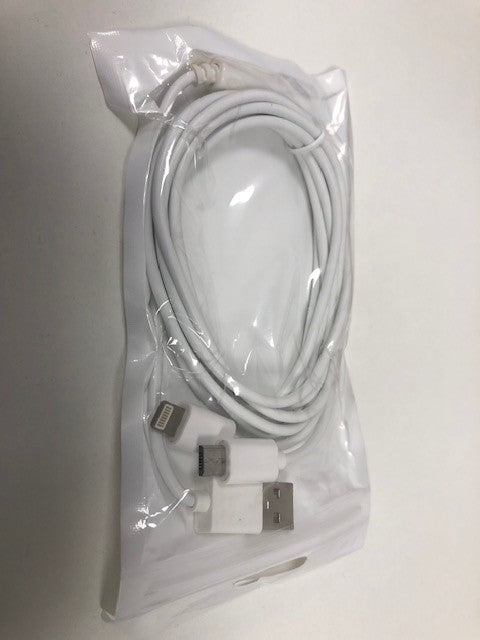 USB Cable For iPhone 7 8  x 11/11 pro Long Charger Charging Fast Lead 1.8M