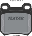 Opel Saab Vauxhall, Brake Pad Set - Textar 2105002
