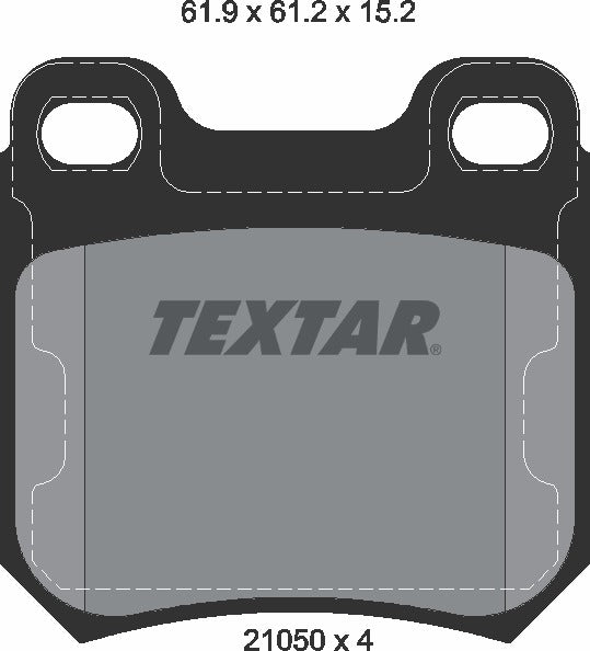 Opel Saab Vauxhall, Brake Pad Set - Textar 2105002