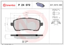 Brembo Brake Pad Set - P24072
