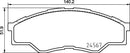 Mintex Brake Pad Set fits -Toyota MDB2915 (also fits other vehicles)