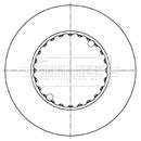 Borg & Beck Brake Disc - BBD32668