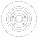 Borg & Beck Brake Disc (Pair)  - BBD5539