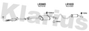 Klarius LR200D - Box With Centre Pipe  - Fits Land Rover 130 2.5TD