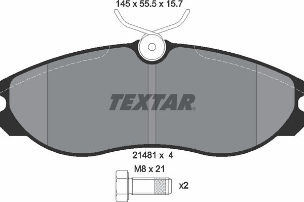 Textar Brake Pad Set - 2148101