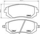 Mintex Brake Pad Set fits - Subaru MDB2274 (also fits other vehicles)