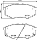 Mintex Brake Pad Set fits -Hyundai Kia MDB3260 (also fits other vehicles)