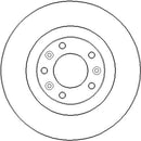 Disctech Brake Disc (Single) - Fits Citroën - ABD3250 - Rear Axle