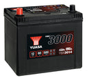 Yuasa 12V 60Ah 500A SMF Battery - YBX3014 - 4 Year Warranty
