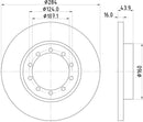 Mintex Brake Discs fits -Ford V280:5 MDC2386 (also fits other vehicles)