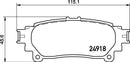 Mintex Brake Pad Set fits -Lexus Toyota MDB3104 (also fits other vehicles)