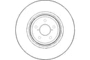 Disctech Brake Disc (Single) - Fits Bmw, Subaru - ABD3097 - Front Axle