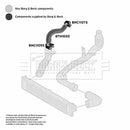 Borg & Beck Turbo Hose  - BTH1055 fits Fiat Ducato III 2.2 JTD 2006 -