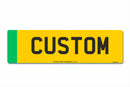 Oversized Rear Aluminium Electric Vehicle Number Plate 533 x 152