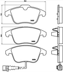 Brembo Brake Pad Set - P85112