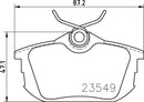 Mintex Brake Pad Set fits -Mitsubishi Proton Smart Volvo MDB1831 (also fits other vehicles)