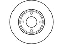 Disctech Brake Disc (Single) - Fits Audi - ABD3522 - Front Axle