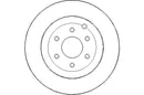 Disctech Brake Disc (Single) - Fits Mercedes-benz, Nissan - ABD2205 - Rear Axle