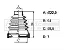 First Line Cv Joint Boot Kit  - FCB6399 fits Dacia Sandero