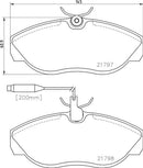 Mintex Brake Pad Set fits -Citroën Fiat Peugeot MDB1703 (also fits other vehicles)