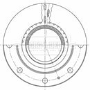 Borg & Beck Brake Disc - BBD32933
