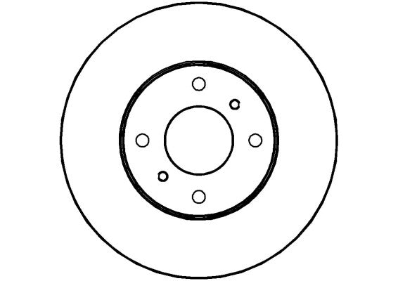 Disctech Brake Disc (Single) - Fits Ac, Nissan - ABD2062 - Front Axle