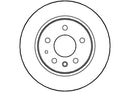 Disctech Brake Disc (Single) - Fits Mercedes-benz - ABD2674 - Rear Axle