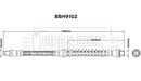 Borg & Beck Brake Hose  - BBH9102