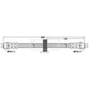 Borg & Beck Brake Hose  - BBH6598 fits VW Passat 88-93