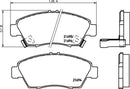 Mintex Brake Pad Set fits -Honda MDB1610 (also fits other vehicles)
