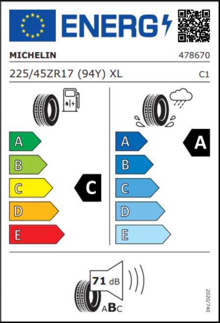 225 45 17 94Y Michelin Pilot Sport 4 Tyres x2 Pair