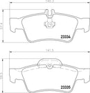 Mintex Brake Pad Set fits -MercedesBenz MDB2587 (also fits other vehicles)