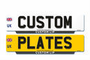 Pair of Standard Lipped Travel 4D Eco Number Plates 520 X 127
