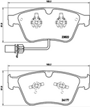 Brembo Brake Pad Set - P05003