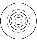 Disctech Brake Disc (Single) - Fits Lancia, Renault - ABD2792 - Front Axle