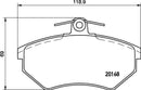 Mintex Brake Pad Set fits -Audi Geely Seat VW MDB1571 (also fits other vehicles)