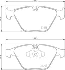 Mintex Brake Pad Set fits -BMW MDB2960 (also fits other vehicles)
