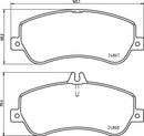 Mintex Brake Pad Set fits -MercedesBenz MDB2999 (also fits other vehicles)