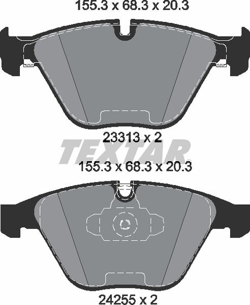 BMW, Brake Pad Set - Textar 2331301