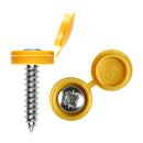Jepson Self-Tapping Screws plus Yellow Caps (pack of 100) - 40300300