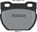 Land Rover, Brake Pad Set - Textar 2347101