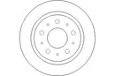 Disctech Brake Disc (Single) - Fits Citroën, Dacia - ABD2988 - Rear Axle