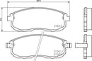 Mintex Brake Pad Set fits -Infiniti Nissan MDB1451 (also fits other vehicles)